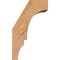 Ekena Millwork 5 1/2"W x 6"D x 10"H Balboa Smooth Knee Brace, Western Red Cedar BRC06X06X10BOA00SWR - alternate 3